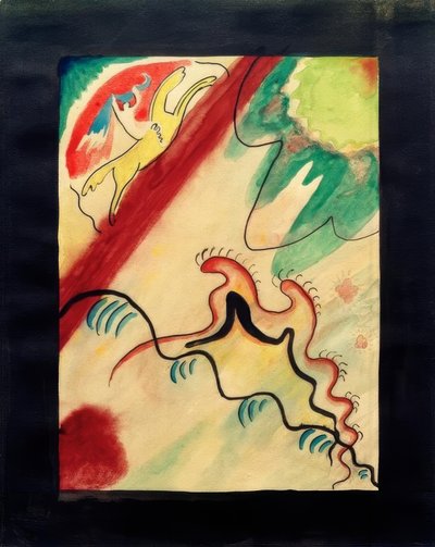 Design for the Cover of the Almanac Der Blaue Reiter by Wassily Kandinsky